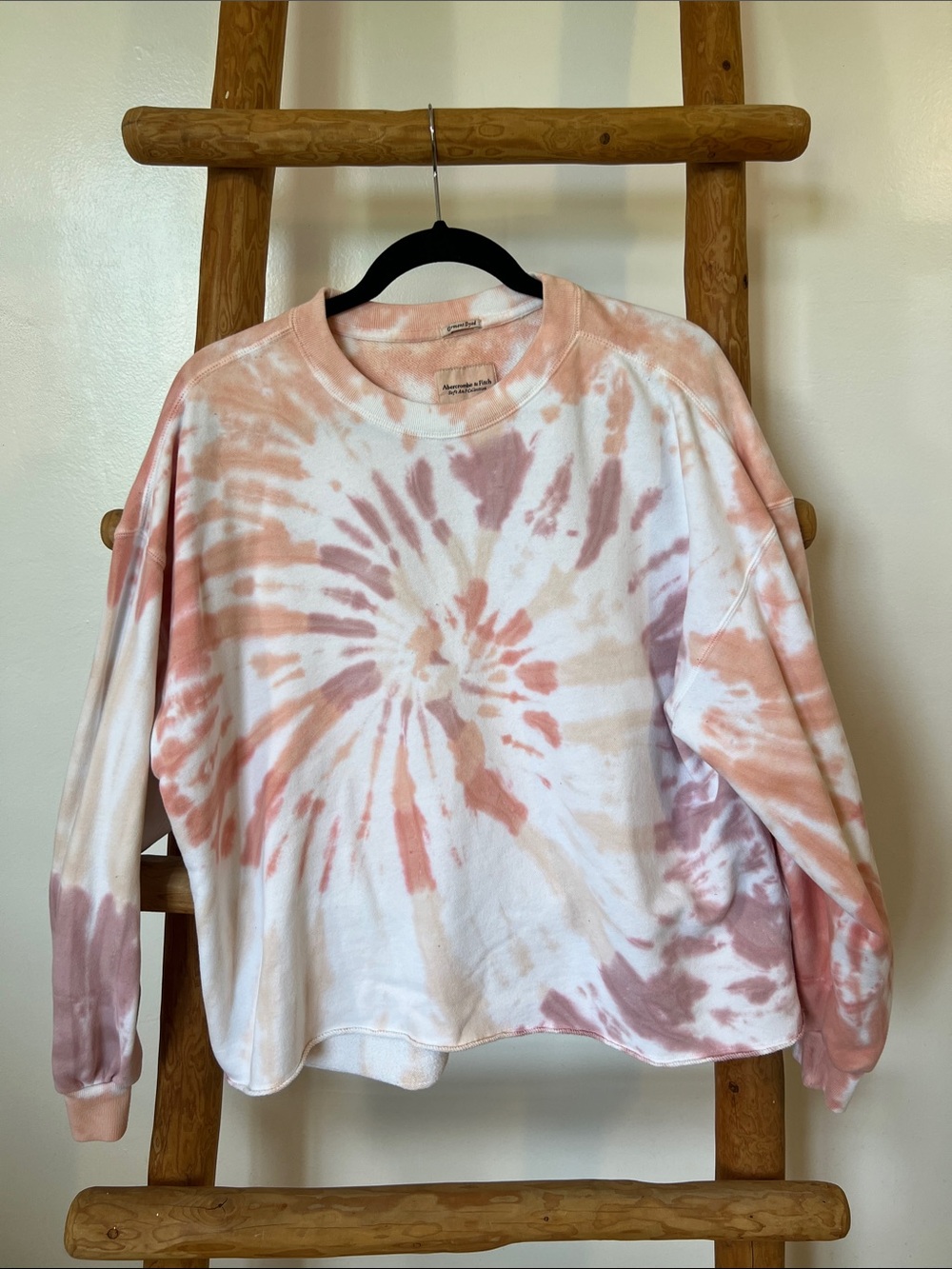 Abercrombie & Fitch Pink Tie-Dye Sweater